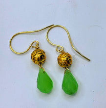 Vermeil and Fluorite Earrings