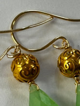 Vermeil and Fluorite Earrings