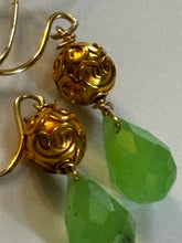 Vermeil and Fluorite Earrings
