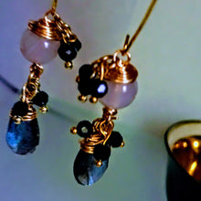 Labradorite and Moonstone Earrings