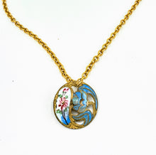 Victorian Enamel Button Necklace