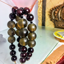 Garnet and Smoky Quartz Bracelet