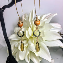 Mountain Jade and Root Quartz Briolette Earrings