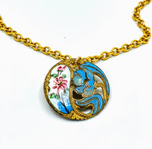 Victorian Enamel Button Necklace