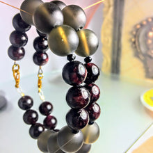 Garnet and Smoky Quartz Bracelet