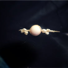 Angel Skin Coral and Freshwater Pearl Bracelet