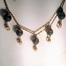 Beautiful Smoky Quartz and Ametrine Briolette Necklace