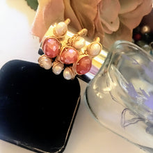 3 Stackable Silver Coated Carnelian Rings