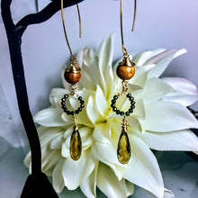 Mountain Jade and Root Quartz Briolette Earrings