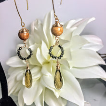 Mountain Jade and Root Quartz Briolette Earrings