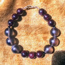 Garnet and Smoky Quartz Bracelet