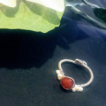 Carnelian Sterling Silver Ring