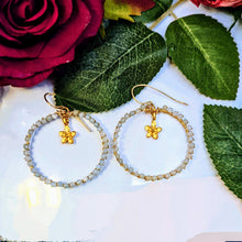 Amazonite Hoops