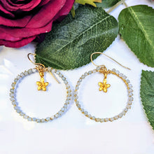 Amazonite Hoops