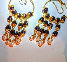 Boho Garnet Earrings