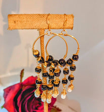 Boho Garnet Earrings