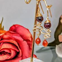 Cute Little Garnet Earrings
