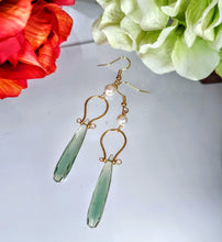 Green Briolette Earrings