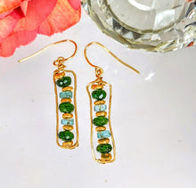 Chrome Diopside Earrings