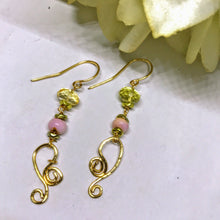 Pink Opal Earrings