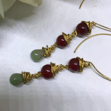 Red Agate Earrings