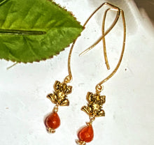 Gold Frog Earrings