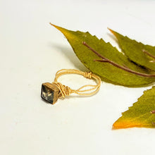 Antique Grey Rhinestone Ring