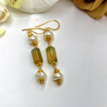 Pearl and Jade Earrings
