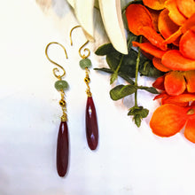 Red Chalcedony Dangles