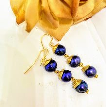 Purple Pearl Earrings
