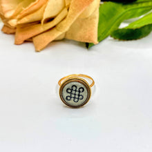 Black/White Victorian Ring
