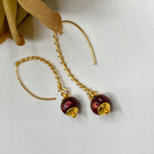 Burgundy Pearl Earrings