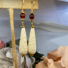 Milk Glass Earrings
