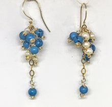 Turquoise and Pearl Drops