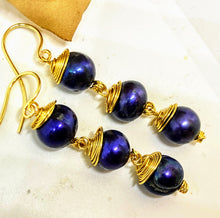 Purple Pearl Earrings