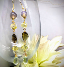 Green Amethyst Earrings