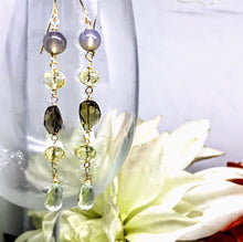 Green Amethyst Earrings