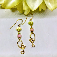Pink Opal Earrings