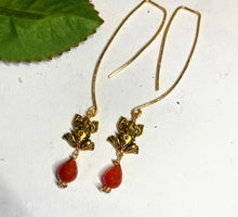 Gold Frog Earrings