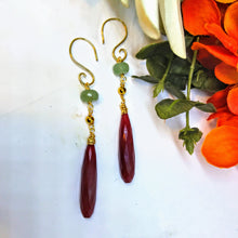 Red Chalcedony Dangles