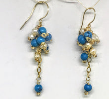 Turquoise and Pearl Drops