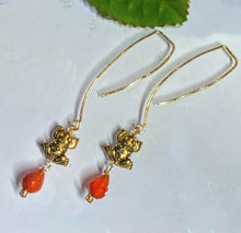 Gold Frog Earrings