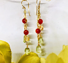 Green Amethyst Earrings